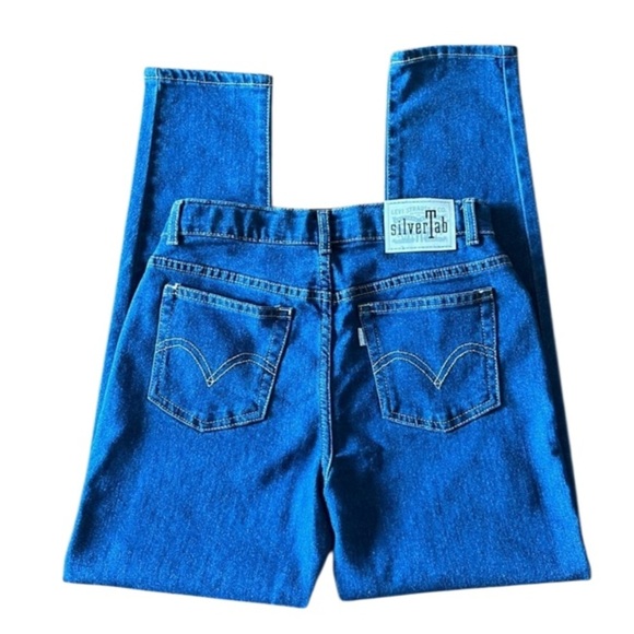 🆕 Girls Levis Silver Tab Mini Mom Jeans Adjustable Waist High Rise  14R - Picture 1 of 12